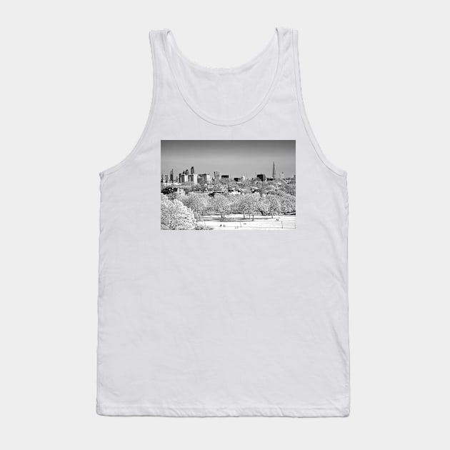 London Skyline Cityscape Primrose Hill Tank Top by AndyEvansPhotos